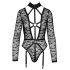 Cottelli - Body Transparente com Alças (Preto) - M