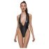 Cottelli Party - Body Brilhante com Colarinho (Preto) - XL