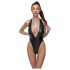Cottelli Party - Body Brilhante com Colarinho (Preto) - XL