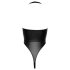 Cottelli Party - Body Brilhante com Colarinho (Preto) - XL