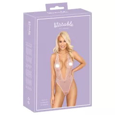 Kissable - body de renda - rosa - L/XL
