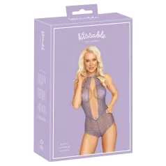 Kissable - body rendado com gola - lilás - L/XL