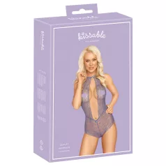 Kissable - body rendado com gola - lilás - L/XL