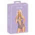 Kissable - Body rendado com gola, roxo - L/XL