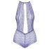 Kissable - Body rendado com gola, roxo - L/XL