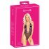 Body preto com bordado rosa beijoável - L/XL