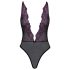 Body preto com bordado rosa beijoável - L/XL