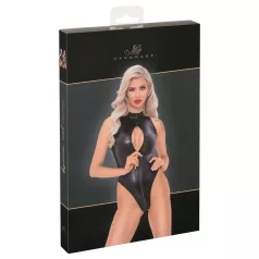 Noir - body preto em padrão de pele de cobra - XL
