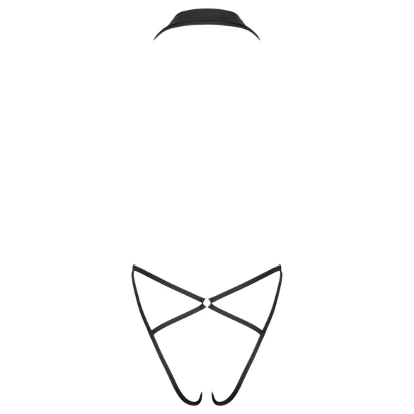 Cottelli Party - body com gola - manga longa - preto - M/L