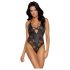 Cottelli Party - Body Floral (Preto) - L