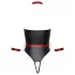 Cottelli Bondage - body brilhante com algemas de braço - preto - M
