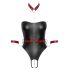 Cottelli Bondage - Body Brilhante com Algemas para Braços (Preto) - L