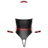 Cottelli Bondage - Body Brilhante com Algemas para Braços (Preto) - L