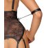 Cottelli Bondage - Body Aberto com Algemas (Preto)