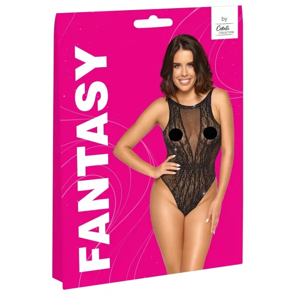 Cottelli - body com strass - preto - S-L