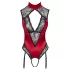 Cottelli - body de renda com gola - vermelho - M