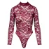 Cottelli - body de renda transparente (vermelho)