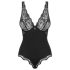 Obsessive Luvae - body sexy com busto transparente (preto)