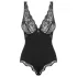 Obsessive - body feminino - transparência nos seios - preto