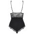 Obsessive Luvae - body sexy com busto transparente (preto)