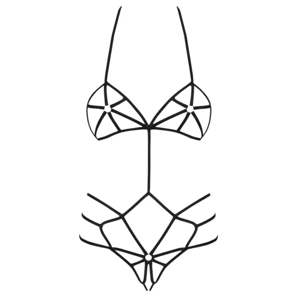 Obsessive - body arnés decorativo feminino - preto - S/M