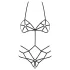 Obsessive - body arnés decorativo feminino - preto - S/M