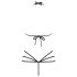 Obsessive - Arnês Corporal Decorativo (Preto) - Tamanho S/M