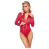 Cottelli - body lingerie snake print - vermelho - L