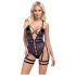 Cottelli - Corpo sexy aberto com alças (preto)