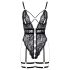 Cottelli - Corpo sexy aberto com alças (preto)