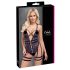 Cottelli - Corpo sexy aberto com alças (preto)