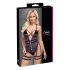 Cottelli - Corpo sexy aberto com alças (preto)