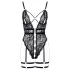 Cottelli - body sexy aberto com tiras - preto - M