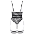 Cottelli - body sexy aberto com tiras - preto - M