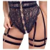 Cottelli - body sexy aberto com tiras - preto - L