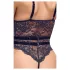 Cottelli - body sexy aberto com tiras - preto - L