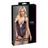 Cottelli - body sexy aberto com tiras - preto - L