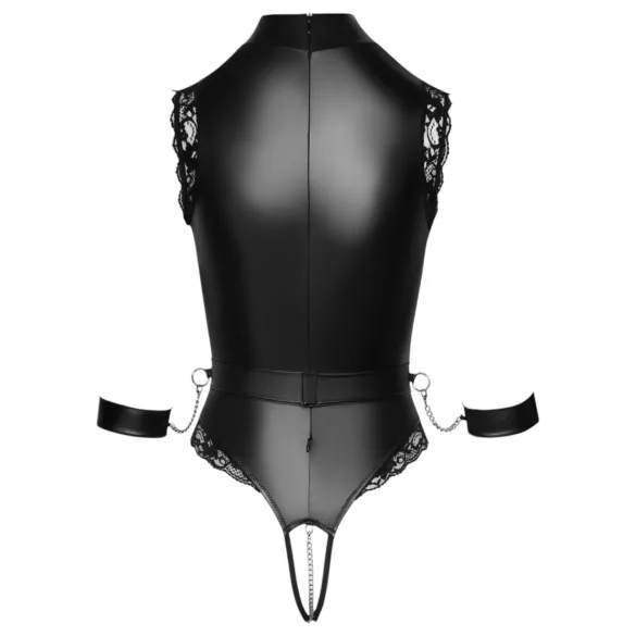 Cottelli Bondage - body aberto seios à mostra - preto