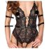 Cottelli Bondage - Body rendado aberto (preto)