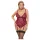 Cottelli Curves - body de renda com correntes - vermelho