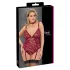 Cottelli Curves - body de renda com correntes - vermelho - 2XL