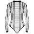Cottelli - body listrado aberto (preto) - S-L