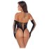 Cottelli - body preto com luvas - Tamanhos S-L