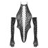 Cottelli - body preto com luvas - Tamanhos S-L