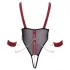 Cottelli Bondage - body aberto com alças e corrente - preto - M