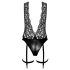 Noir Libido - corpete com cinta-liga (preto) - L