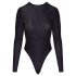 Cottelli - body cintilante com costas abertas (preto)