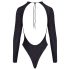 Cottelli - body cintilante com costas abertas (preto)
