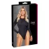 Cottelli - body cintilante com costas abertas (preto) - L