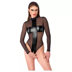 Noir - body transparente cruzado (preto) - M